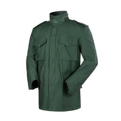 受け入れられるOEM/ODM ポリエステル/綿 オリーブグリーン 男性用ジャケット M65 屋外活動用 XS-XXL
