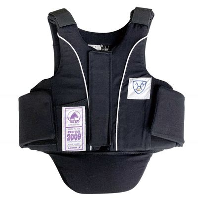 騎乗用ベスト 黒 S-XL 馬乗用用 身体保護用 毛布付き ジャケット 屋外服