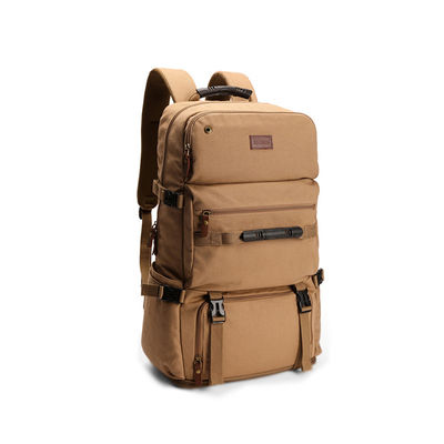 快適で汎用的な 60L カキ バックパック 露天トレーニング キャンプ 旅行