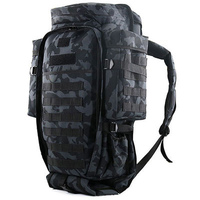 ユニセックス 70L 緑色のバックパック 屋外スポーツ 携帯電話 ポケットとインテリア