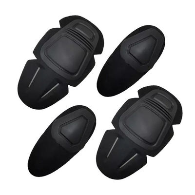 プロの防護用品 黒色ポリエステルカエルスーツ 膝蓋と肘のサポートセット