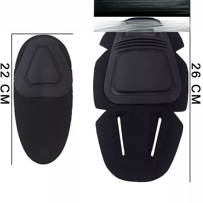 プロの防護用品 黒色ポリエステルカエルスーツ 膝蓋と肘のサポートセット