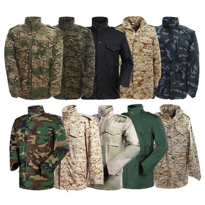 冬の屋外訓練のための男性のカスタム 森のカモフラージュ戦術戦闘ジャケット