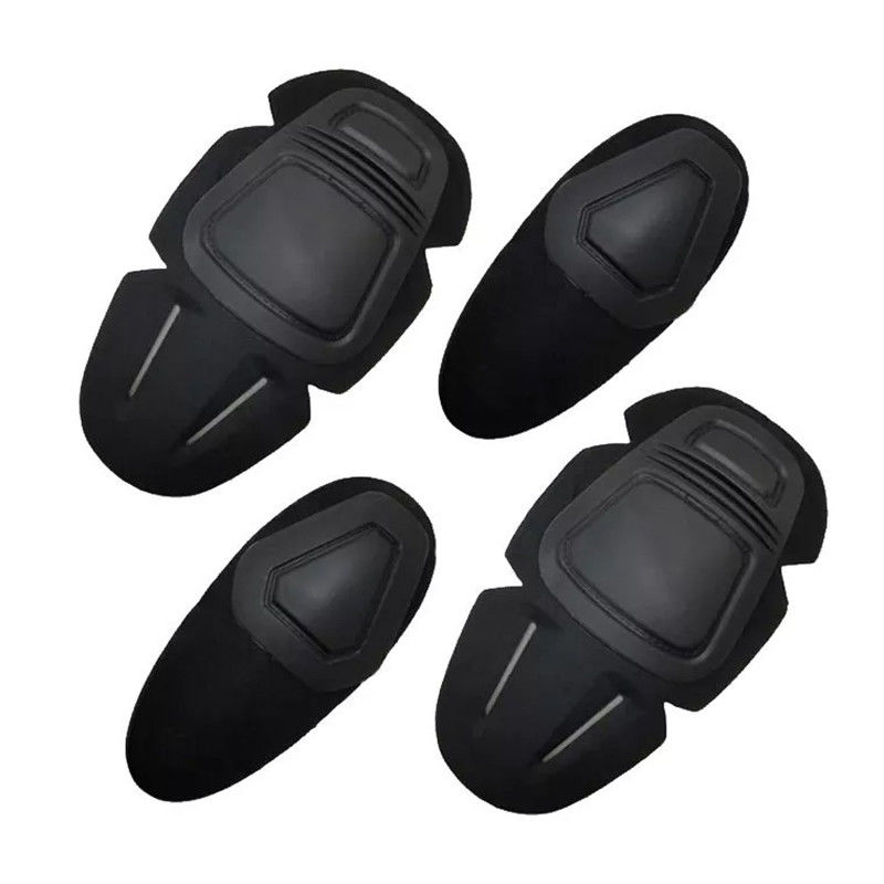 プロの防護用品 黒色ポリエステルカエルスーツ 膝蓋と肘のサポートセット