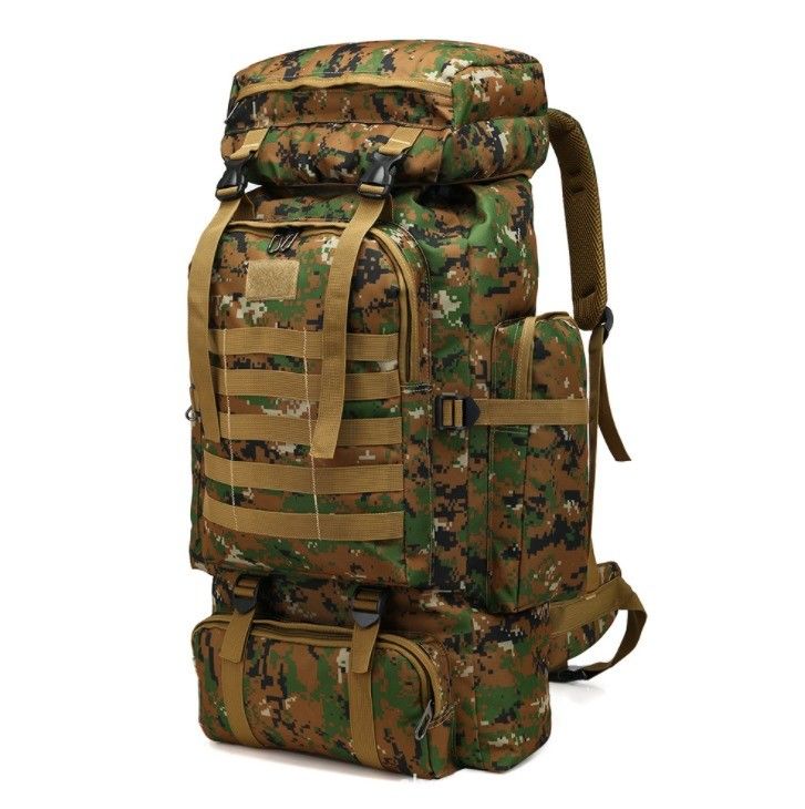 高強度ストラップとブックル 80L容量 900D オックスフォード製の防水バックパック